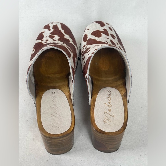 Matisse holly cowhide wood clog size 7 made in Brazil - Picture 4 of 10